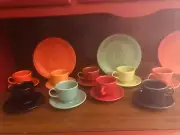 FIESTAWARE -Turquoise Tea Cup And Saucer Homer Laughlin Coffee Cups New Unused