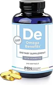 PRN Physician Recommended Nutriceuticals - Dry Eye Omega Supplements (240 Count, De Original Formula, 4 softgels)