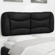 Headboard Cushion Black 137 cm Double Faux Leather vidaXL