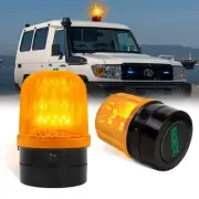 6" Flashing Light, Amber LED Strobe Beacon Light with Magnetic Base for Vehic...