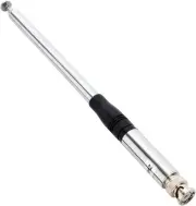 HYS 27Mhz Antenna 9-Inch to 51-inch Telescopic/Rod HT Antennas Silver, Black