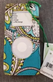 VERA BRADLEY Tune Case IPOD cover Peacock Teal NEW Rare Retired
