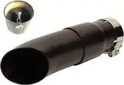 18-23 Kawasaki Ninja 400 EX Shorty Exhaust Muffler Radiant Cycles BLACK Bundle