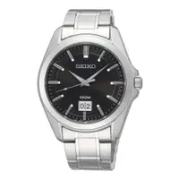 在飛比找PChome24h購物優惠-SEIKO 爵士品味石英錶-黑面