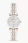 Emporio Armani Two-Hand White Ceramic Gianni T-BarWatch AR70004