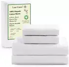 LANE LINEN RV Queen Sheets Set - 100% Organic Cotton Camper Sheet Sets 15" Deep