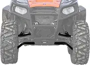 SuperATV Polaris RZR 570 / 800 High Clearance Front A-Arms (2008+) - 1.5 Forward Offset - Black