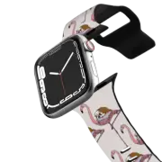 Apple Watch Series 4-6, SE (44mm) Impact Band Flamingo and English bulldog