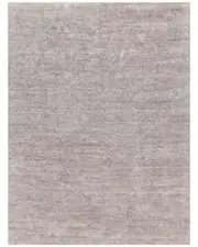 Exquisite Rugs Plush Hand-Knotted Bamboo Silk & Mohair Light Area Rug
