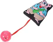 COLLBATH Interactive Cat Teaser Mouse with Bell Plush Pet for Indoor Cats Engaging and Safe for Exercise and Training