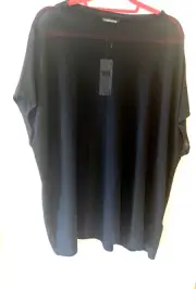 NWT Eileen Fisher Plus Size 3X Stretchy Black Organic Knit Top|Sweater. $198.00