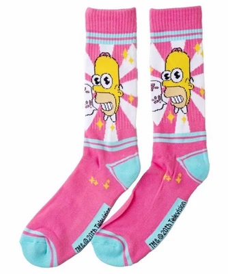 ~ The Simpsons Socks ~ Mr Sparkle Socks ~ Adult Size 5-8 ~ Homer Simpson ~
