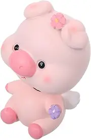 Generic Cute Shaking Head Doll Pig Ornament for Car Dashboard and Desk Decor Adorable Piggy for Cake Toppers and Interior Decoration Easy to Clean Versatile Placement