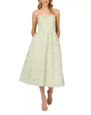 Aidan Mattox By Adrianna Papell Strapless Embroidered Gown, Mint, 12