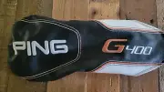 BRAND NEW PING G400 OEM Driver Sock Headcover Black White & Orange