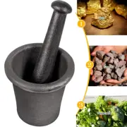 Cast Iron Mortar Pestle Rock Ore Crusher Large Size Pulverizer Assay Gold Mining