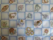 1 yd MODA Lori Gardner Patchwork Quilt Block GARDEN WHIMSY PRINT Cotton Fabric