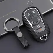 Carbon Fiber Key Fob Chain Case Cover For Buick Enclave Encore GX Envision Regal