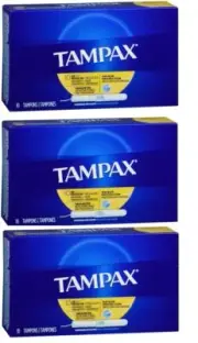 Tampax Flushable Regular 10 Counts X 3 Packs