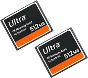 512MB Ultra Compact Flash Memory Card 512MB CF Card Industrial for DSLR Camera Card (2PACK)