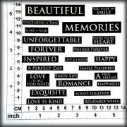 Chipboard Embellishments for Scrapbooking, Cardmaking - Scrap Words 05 CB1197b