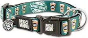 Max & Molly Gotcha! Smart ID Dog Collar - Coffee Break, L