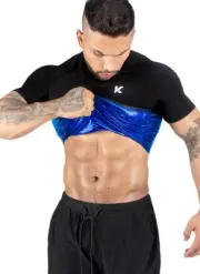 Kewlioo Men's Sauna Suit Shirt - Heat Trapping Sweat Compression Vest, Shapew...