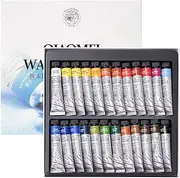 Paul Rubens Watercolour Paint Set - 24 Vibrant Colors, 12ml / 0.4 Fl Oz Watercolour Tubes, Art Supplies for Adults,Artists & Beginners