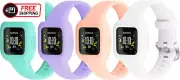 Vanet 4 Pack Compatible with Garmin Vivofit Jr 3 Bands for Kids, Soft Silicone S