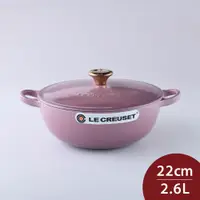 在飛比找PChome24h購物優惠-Le Creuset 琺瑯鑄鐵媽咪鍋 22cm 2.6L 錦