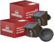 1/2 Mile Long Range Solar Wireless Driveway Alarm Outdoor Weather Resistant Motion Sensor & Detector- Security Alert System-Monitor & Protect Outside Property,No Need to Replace The Battery