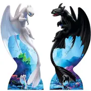 Toothless and Light Fury How to Train Your Dragon 3 Cardboard Cutout - Set of 2