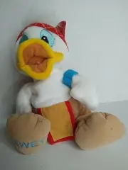 Dewey Duck Disney Authentic Frontierland Bean Bag Disney World Plush Figure Doll