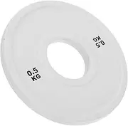 VINTORKY 0.5Kg Steel Core Rubber Coated Weight Plates for Men and Women Fractional Workout Plates for Home Gym Equipment for Strength Training and Precise Weight Control