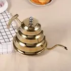 (Gold)Bamboo Joint Design Stainless Steel Gooseneck Coffee Kettle Drip Pot Ma AA