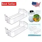 2-Pack Refrigerator Door Shelf Bin for Whirlpool - Easy Install, Durable Design