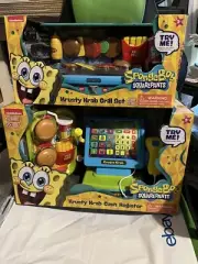 SpongeBob SP Krusty Krab Cash Register+Grill Set+Patty Cook Set-35+32+27 Pcs Set