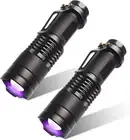 2 Pack UV Torch UV Light Ultraviolet LED Flashlight Blacklight Portable Flashlig