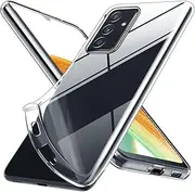 [AMAZE!UK] Phone Case for Samsung Galaxy A54 5g,Clear Transparent Back Soft Slim Thin Fit Armor Shockproof Galaxy A54 Phone Case Cover Drop Protection Edges Bumper Silicone Shockproof Gel