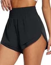 [baleaf] Women's 3" Workout Shorts High Waisted Athletic Running Shorts with Liner Sports Lightweight Quick Dry