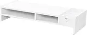 HOMSFOU Monitor Riser for Ergonomic Desk Organization Height Display Stand for Office and Home