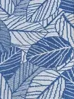 Jakart Blue Leaf Rug – 8x10 ft Hand-Woven Area Rug with Nature-Inspired Pattern