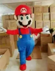 Super Mario Mascot Costumes Fancy Dress Birthday Party Brothers Suits Adult