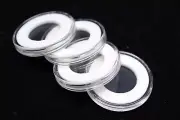 10 GENUINE Airtite Coin Capsules & 20mm WHITE Rings for 1/10oz Silver Maple Leaf
