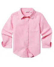 Janie and Jack Linen-Blend Top 6-12 NoColor