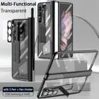 For Samsung Galaxy Z Fold 6 5 4 3 Case Pen Clear Protector Kickstand Phone Cover