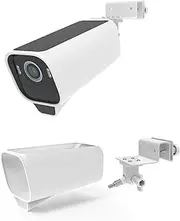 [TIUIHU] Gutter Mount for eufyCam S3 Pro Camera, Waterproof Silicone Case and Gutter Mount for Eufy Security Security Camera (White)