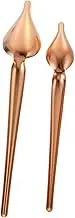 Mikinona 2Pcs Dessert Decorating Spoons for Precision Drawing Saucier Drizzle Spoons for Upscale Meal Presentation