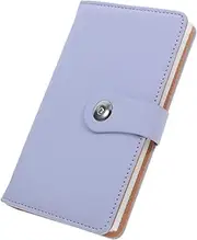 Money Collection Book with Buckle Spacious Money Binder for Cash Coins Commemorative Notes PU Material Sleeves for Easy Organization for Collectors