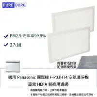 在飛比找momo購物網優惠-【PUREBURG】2入組-適用Panasonic 國際牌F